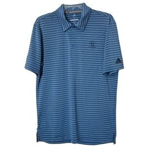Adidas Golf Polo Shirt Blue Stripe Men’s S – Bethesda Logo
